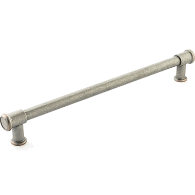 17 Inch (15 Inch c-c) Steamworks Cabinet Pull (Distressed Pewter / Copper Finish) SCHAUB