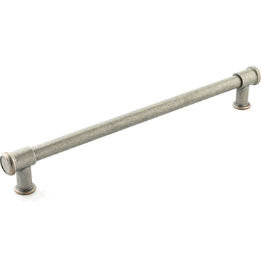 17 Inch (15 Inch c-c) Steamworks Cabinet Pull (Distressed Pewter / Copper Finish)