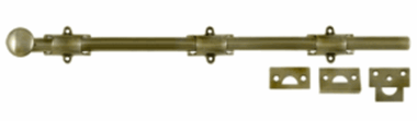 18 Inch Deltana Heavy Duty Surface Bolt (Antique Brass Finish)