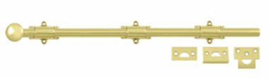 18 Inch Deltana Heavy Duty Surface Bolt (Polished Brass Finish)