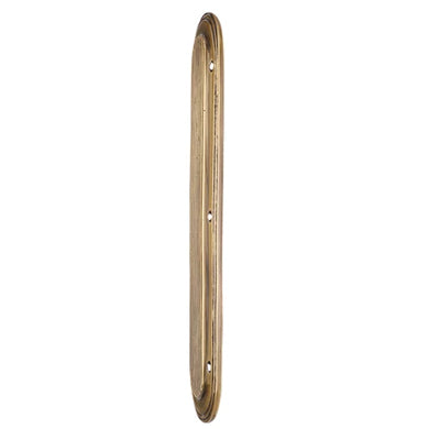 COPPER MOUNTAIN HARDWARE 10 1/2 Inch Classic Art Deco Solid Brass Push Plate (Antique Brass)