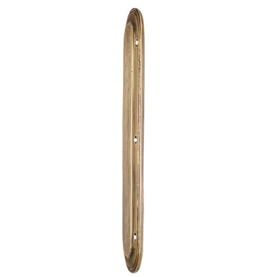 10 1/2 Inch Classic Art Deco Solid Brass Push Plate (Antique Brass)
