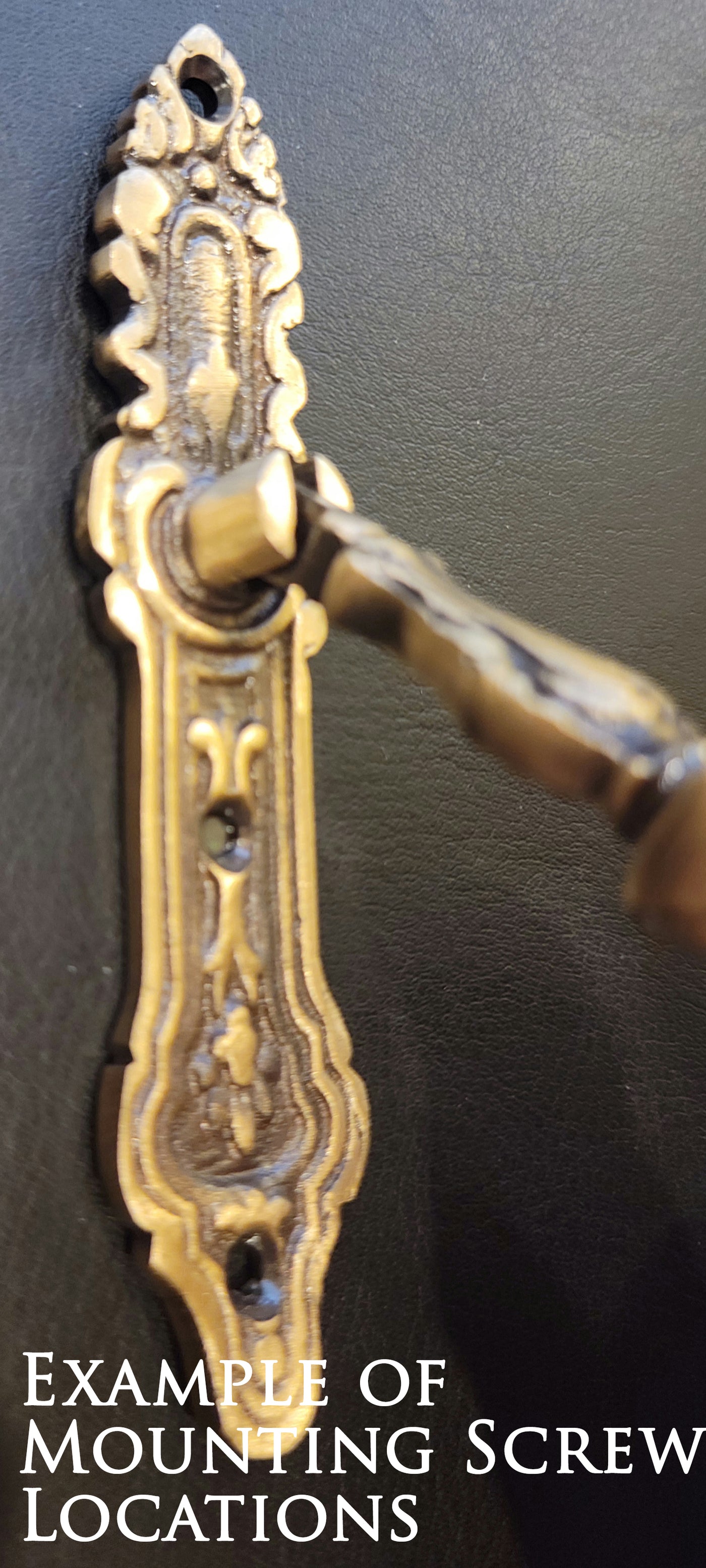 4 Inch Solid Brass Baroque/Rococo Drop Pull (Oil Rubbed Bronze Finish)