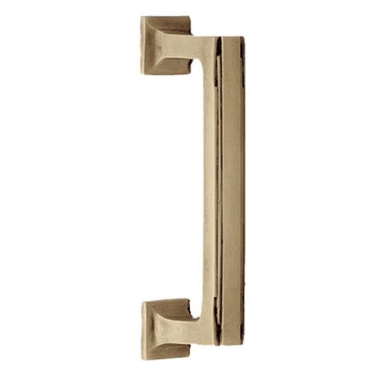 Copper Mountain Hardware 7 Inch Solid Brass Art Deco Skyscraper Pull (Antique Brass Finish)