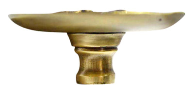 2 1/2 Inch Solid Brass Swirled Knob (Antique Brass Finish)