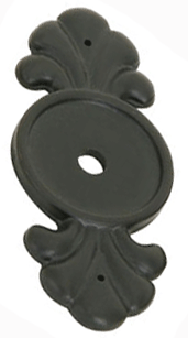 2 1/4 Inch Tuscany Bronze Back Plate (Flat Black)