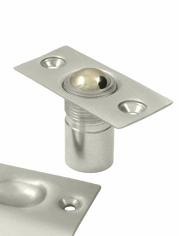 2 1/8 Inch Deltana Solid Brass Ball Catch (Brushed Nickel Finish)