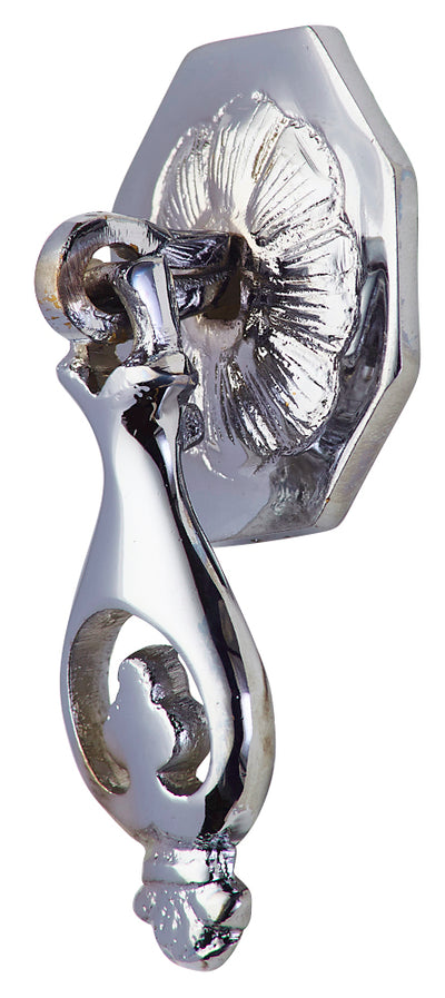2 7/8 Inch Floral Club Drop Pull (Polished Chrome Finish)