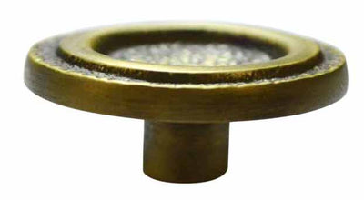 2 Inch Hammered Modern Ring Pull (Antique Brass Finish)