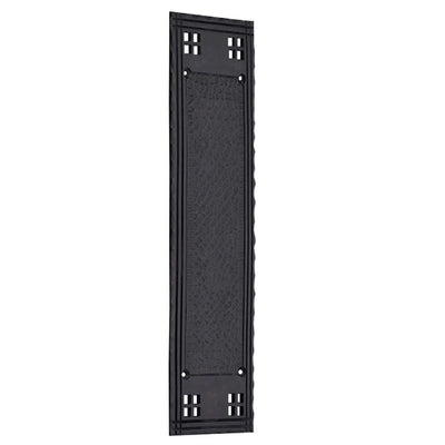 12 Inch Craftsman Style Push Plate (Oil Rubbed Bronze Finish)