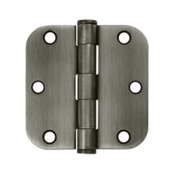 DELTANA 3 1/2 Inch x 3 1/2 Inch Heavy Duty Steel Hinge (Antique Nickel Finish)