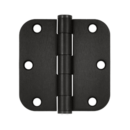 3 1/2 Inch x 3 1/2 Inch Heavy Duty Steel Hinge (Oil Rubbed Bronze) DELTANA