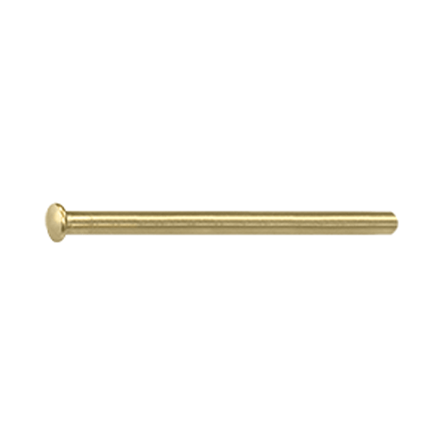 3 1/2 Inch x 3 1/2 Inch Residential Steel Hinge Pin (Brushed Brass)