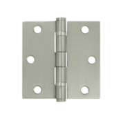 DELTANA 3 1/2 Inch x 3 1/2 Inch Stainless Steel Hinge (Brushed Finish)