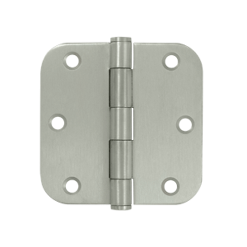 DELTANA 3 1/2 Inch x 3 1/2 Inch Stainless Steel Hinge (Brushed Finish)