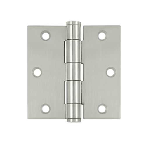 DELTANA 3 1/2 Inch x 3 1/2 Inch Stainless Steel Hinge (Polished Chrome Finish)