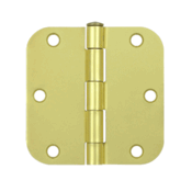 DELTANA 3 1/2 Inch x 3 1/2 Inch Steel Hinge (Brushed Brass Finish)