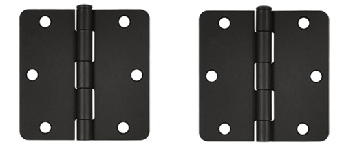 3 1/2 Inch x 3 1/2 Inch Steel Hinge (Oil Rubbed Bronze Finish)