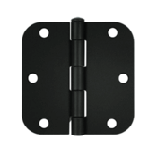 DELTANA 3 1/2 Inch x 3 1/2 Inch Steel Hinge (Paint Black Finish)