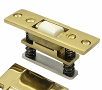 3 1/4 Inch Deltana Solid Brass Heavy Duty Roller Catch (Polished Brass Finish)
