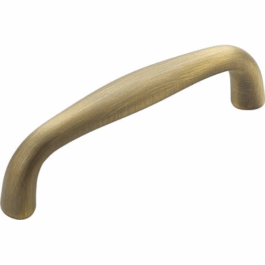 SCHAUB 3 3/8 Inch (3 Inch c-c) Traditional Designs Cabinet Pull (Antique Light Brass Finish)