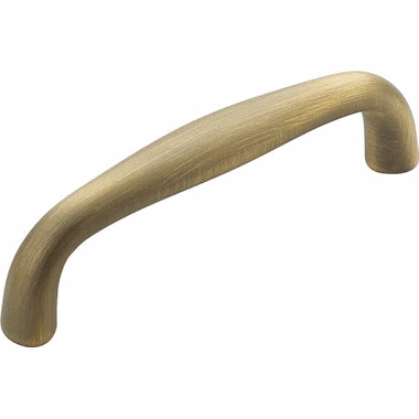 3 3/8 Inch (3 Inch c-c) Traditional Designs Cabinet Pull (Antique Light Brass Finish)