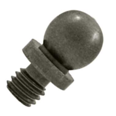 3/8 Inch Solid Brass Ball Tip Cabinet Finial (Antique Nickel Finish)