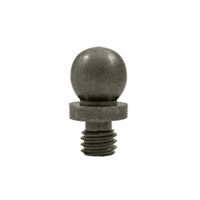 3/8 Inch Solid Brass Ball Tip Cabinet Finial (Antique Nickel Finish)