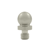 3/8 Inch Solid Brass Ball Tip Cabinet Finial (Brushed Nickel Finish)