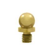 3/8 Inch Solid Brass Ball Tip Cabinet Finial (PVD Finish)