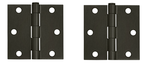 3 Inch x 3 Inch Steel Hinge (Oil Rubbed Bronze Finish)