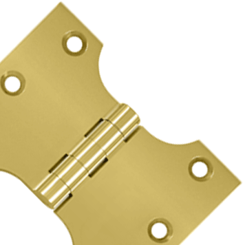 DELTANA 3 Inch x 4 Inch Solid Brass Parliament Hinge (PVD Finish)