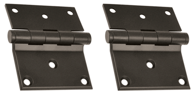 3 x 3 1/2 Inch Solid Brass Half Surface Hinge Oil Rubbed Bronze Finish