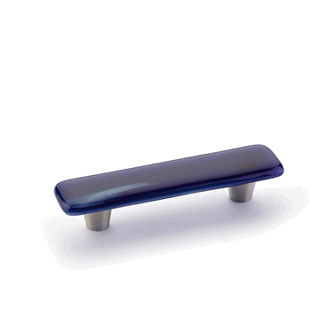 4 1/2 Inch (3 Inch c-c) Ice Sapphire Silk Pull (Stainless Steel Finish)