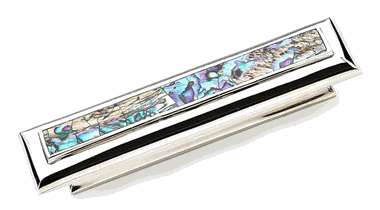 4 1/2 Inch (3 Inch c-c) Symphony Inlays Imperial Shell Pull (Polished Nickel Finish)