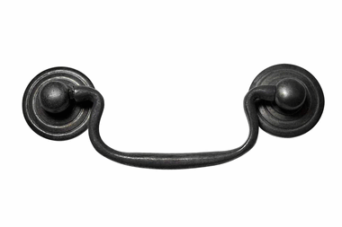 4 1/2 Inch Modern Solid Brass Cabinet Drop Pull (Oil Rubbed Bronze Finish)