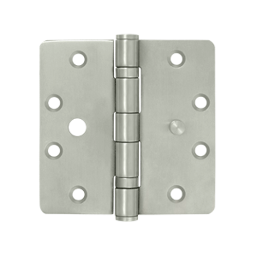 DELTANA 4 1/2 Inch x 4 1/2 Inch Stainless Steel Hinge (Brushed Finish)