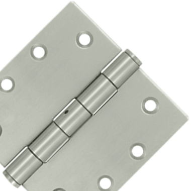 DELTANA 4 1/2 Inch x 4 1/2 Inch Stainless Steel Hinge (Brushed Finish)