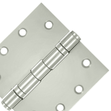 DELTANA 4 1/2 Inch x 4 1/2 Inch Stainless Steel Hinge (Polished Chrome Finish)