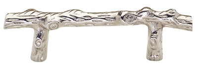4 1/2 Solid Brass Inch Tree Branch Pull (Polished Chrome Finish)