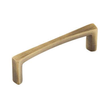 4 1/4 Inch (4 Inch c-c) Italian Contemporary Pull (Light Bronze Finish) SCHAUB