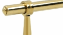 4 3/4 Inch Deltana Solid Brass Adjustable Pull (PVD Lifetime Polished Brass Finish)
