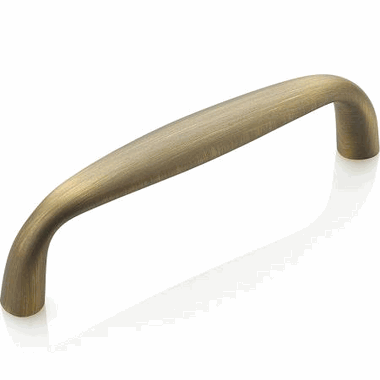 4 3/8 Inch (4 Inch c-c) Traditional Designs Cabinet Pull (Antique Light Brass Finish)
