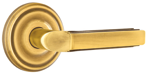 Solid Brass Milano Lever With Regular Rosette
