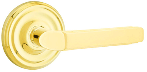 Solid Brass Milano Lever With Regular Rosette