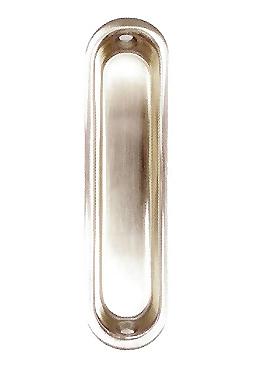 4 Inch Oval Solid Brass Pocket Door Pull