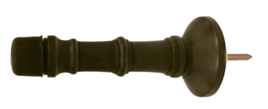 3 Inch Traditional Solid Brass Door Stop (Oil Rubbed Bronze Finish)