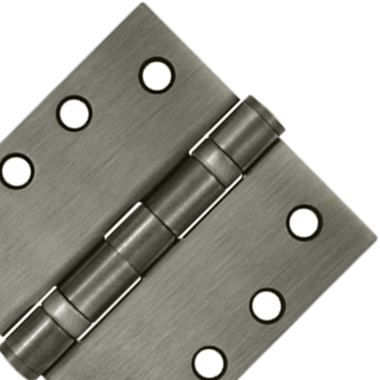 DELTANA 4 Inch x 4 Inch Ball Bearing Steel Hinge (Antique Nickel Finish)