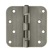 DELTANA 4 Inch x 4 Inch Ball Bearing Steel Hinge (Antique Nickel Finish)