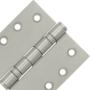 DELTANA 4 Inch x 4 Inch Ball Bearing Steel Hinge (Brushed Nickel Finish)